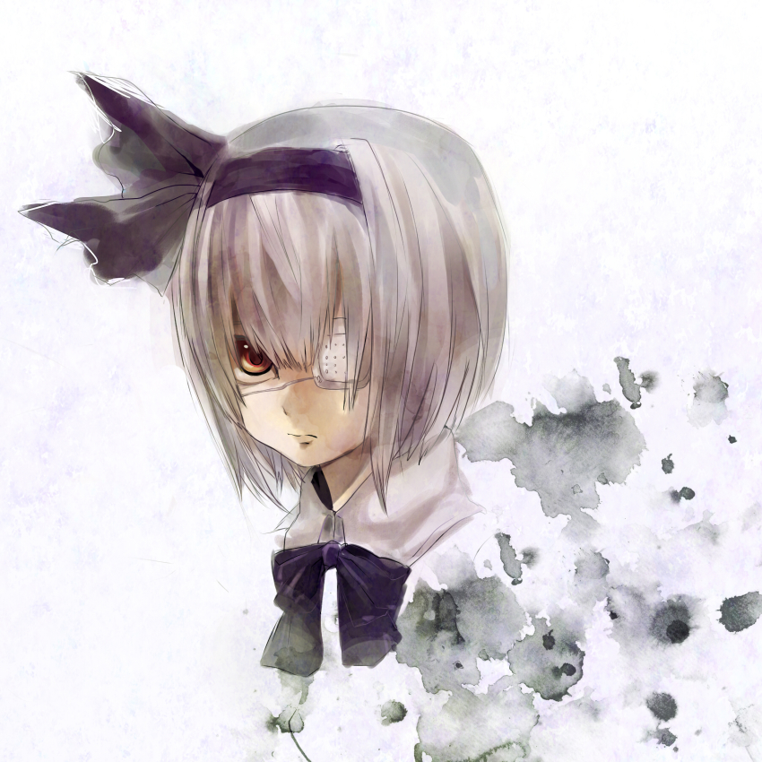 Anime girl short silver hair