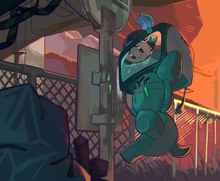 73sitimi air_bubble bubble cable carrying chain-link_fence closed_mouth commentary_request crt elgyem fence floating full_body gen_5_pokemon highres nintendo partially_submerged pokemon pokemon_(creature) smile tympole water