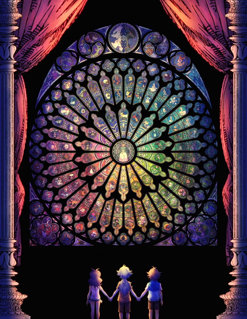 10s 1girl 2boys absolutely_everyone absurdres accelgor aged_down alomomola amoonguss antenna_hair archen archeops architecture audino axew bad_id bad_pixiv_id basculin basculin_(blue) basculin_(red) beartic beheeyem bisharp blitzle boldore bouffalant braviary brown_hair carracosta chandelure child church cinccino cobalion cofagrigus column conkeldurr cottonee crustle cryogonal cubchoo curtains darmanitan darmanitan_(standard) darumaka deerling deerling_(spring) deino_(pokemon) dewott drilbur druddigon ducklett duosion durant dwebble eelektrik eelektross elgyem emboar emolga escavalier everyone excadrill ferroseed ferrothorn foongus fraxure frillish from_behind galvantula garbodor gen_5_pokemon gigalith golett golurk gothic_architecture gothita gothitelle gothorita grand_scale green_hair gurdurr haxorus heatmor herdier highres hilbert_(pokemon) hilda_(pokemon) holding_hands hydreigon jacket jellicent joltik kabocha_torute karrablast klang klink klinklang krokorok krookodile kyurem lampent landorus landorus_(incarnate) larvesta leavanny legendary_pokemon liepard lilligant lillipup litwick long_hair mandibuzz maractus mienfoo mienshao minccino multiple_boys munna musharna mythical_pokemon n_(pokemon) nintendo no_headwear oshawott palpitoad panpour pansage pansear patrat pawniard petilil pidove pignite pillar pokemon pokemon_(creature) pokemon_bw ponytail purrloin reuniclus revision roggenrola rose_window rufflet samurott sandile sawk sawsbuck sawsbuck_(autumn) sawsbuck_(spring) scolipede scrafty scraggy seismitoad serperior servine sewaddle shelmet shirt short_hair short_shorts shorts sigilyph simipour simisage simisear snivy solosis stained_glass starter_pokemon_trio stoutland stunfisk swadloon swanna swoobat tepig terrakion throh thundurus thundurus_(incarnate) timburr tirtouga tornadus tornadus_(incarnate) tranquill trubbish tympole tynamo unfezant unfezant_(female) unfezant_(male) vanillish vanillite vanilluxe venipede victini virizion volcarona vullaby watchog whimsicott whirlipede window woobat yamask zebstrika zekrom zoroark zorua zweilous