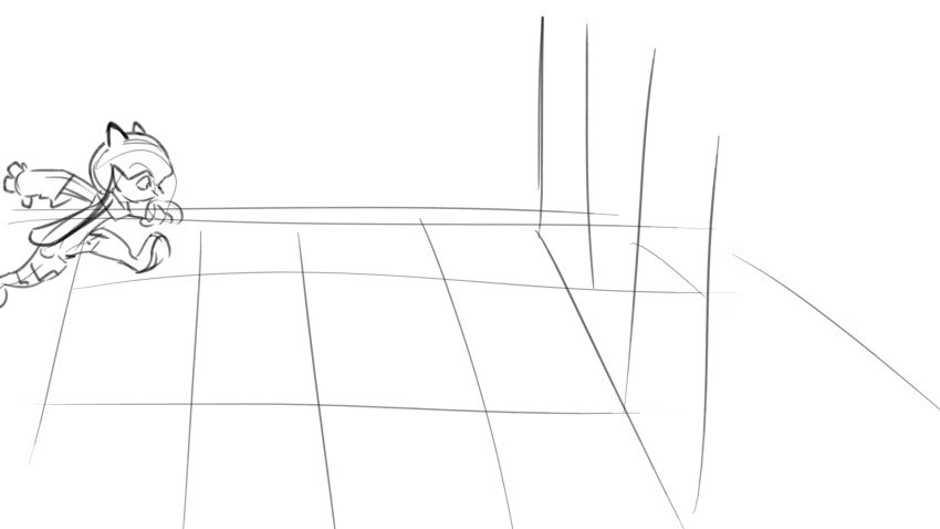 animated animated_gif digimon digimon_(creature) jellyfish_girl jellymon madleomon monster_girl popsicleanimations running tentacle_hair tentacles