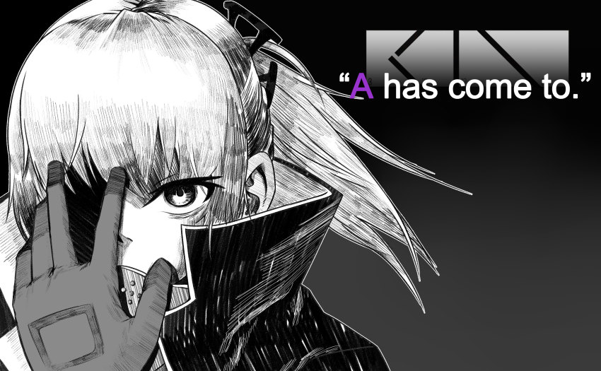 Anime girl with hair covering one eye