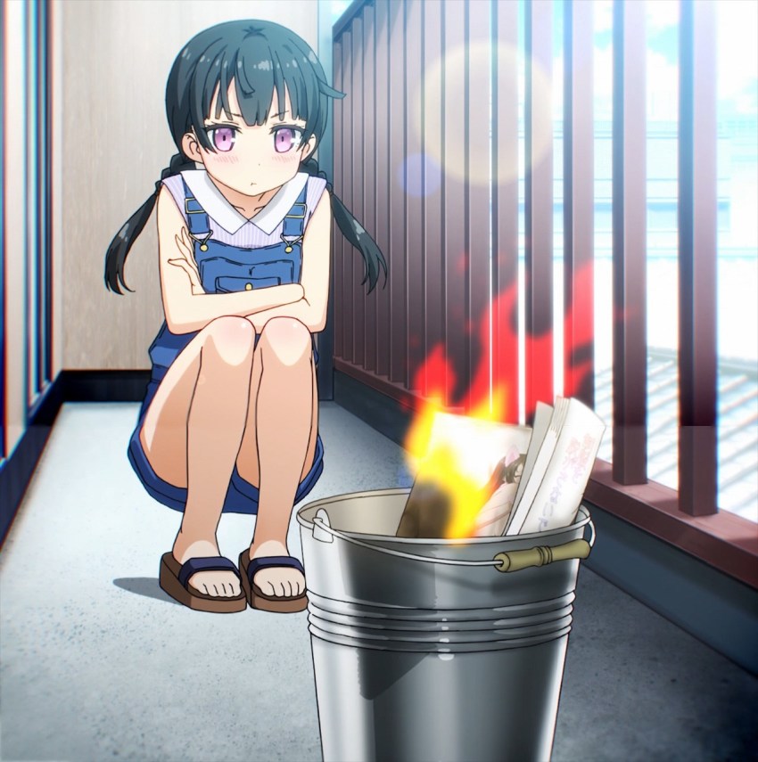 Anime pee desperation drinks episode