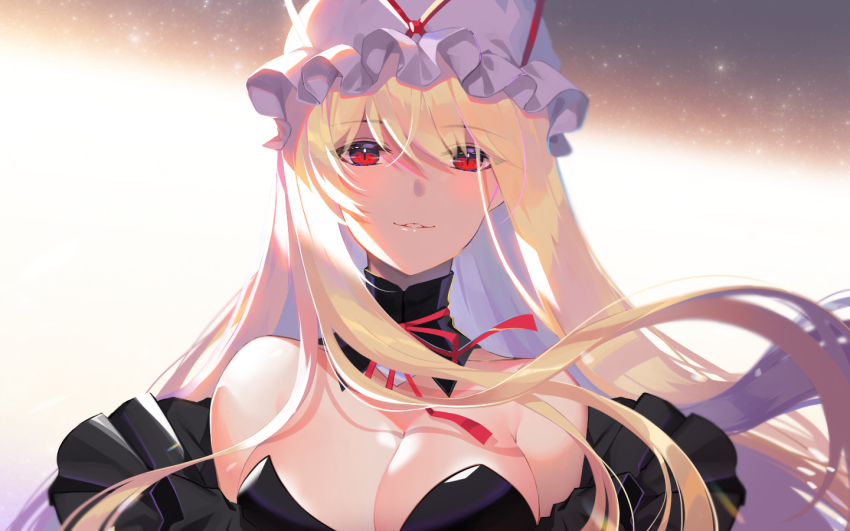 Anime blonde hair red eyes